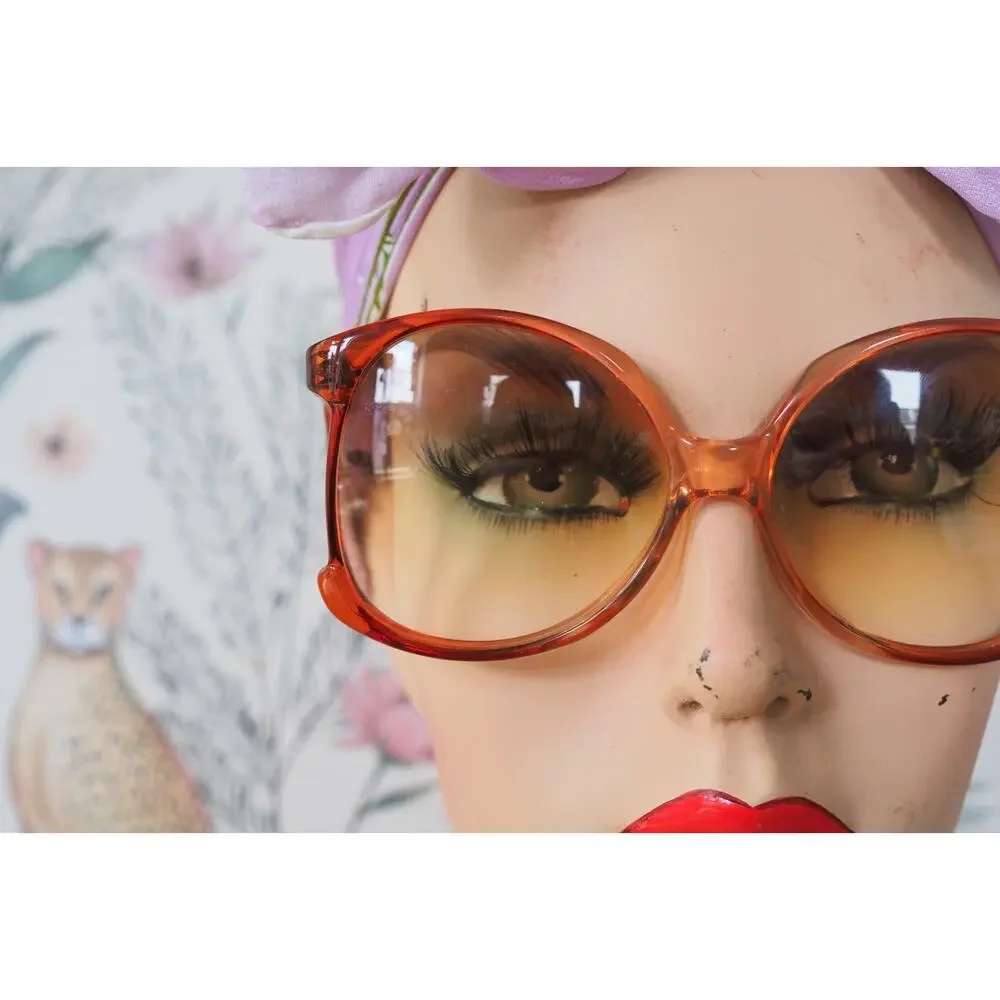 Vintage Givenchy 1970s Sunglasses JACKIE Disco Retro France Grandma Chic NOS